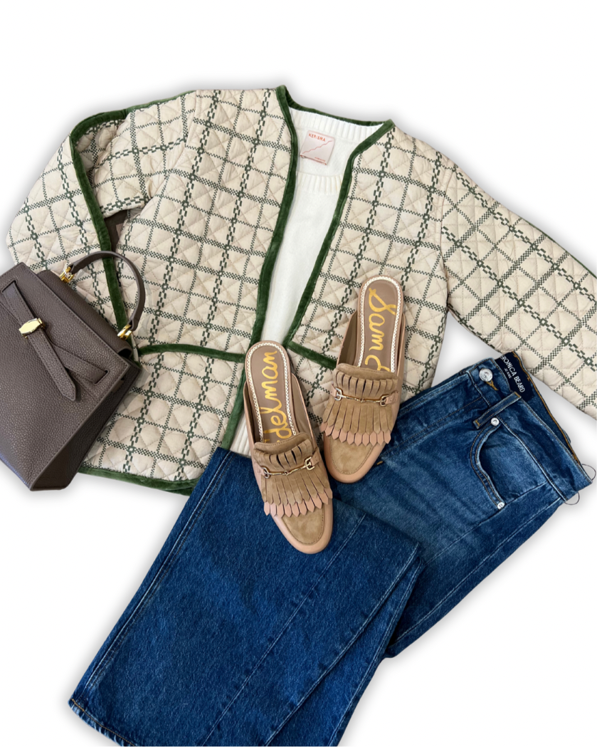 Scarlett Jacket in Garden Plaid