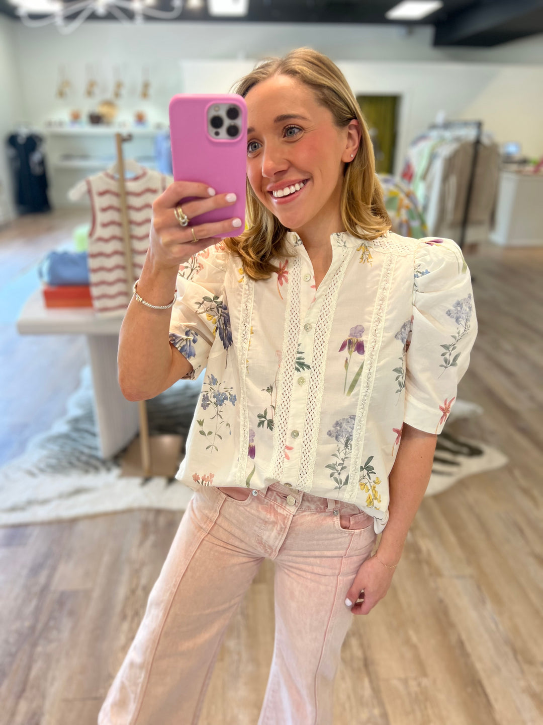 Garden Social Floral Top