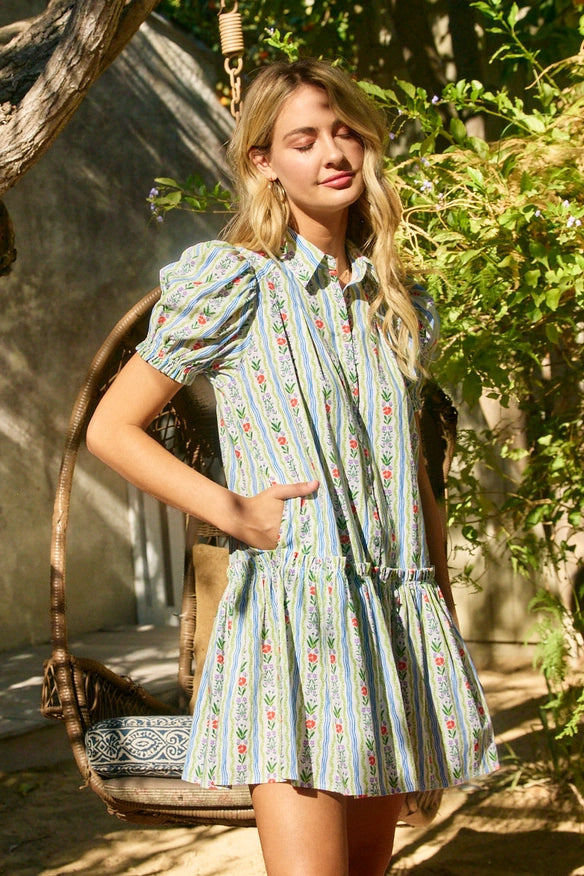 Sunday Swing Floral Dress