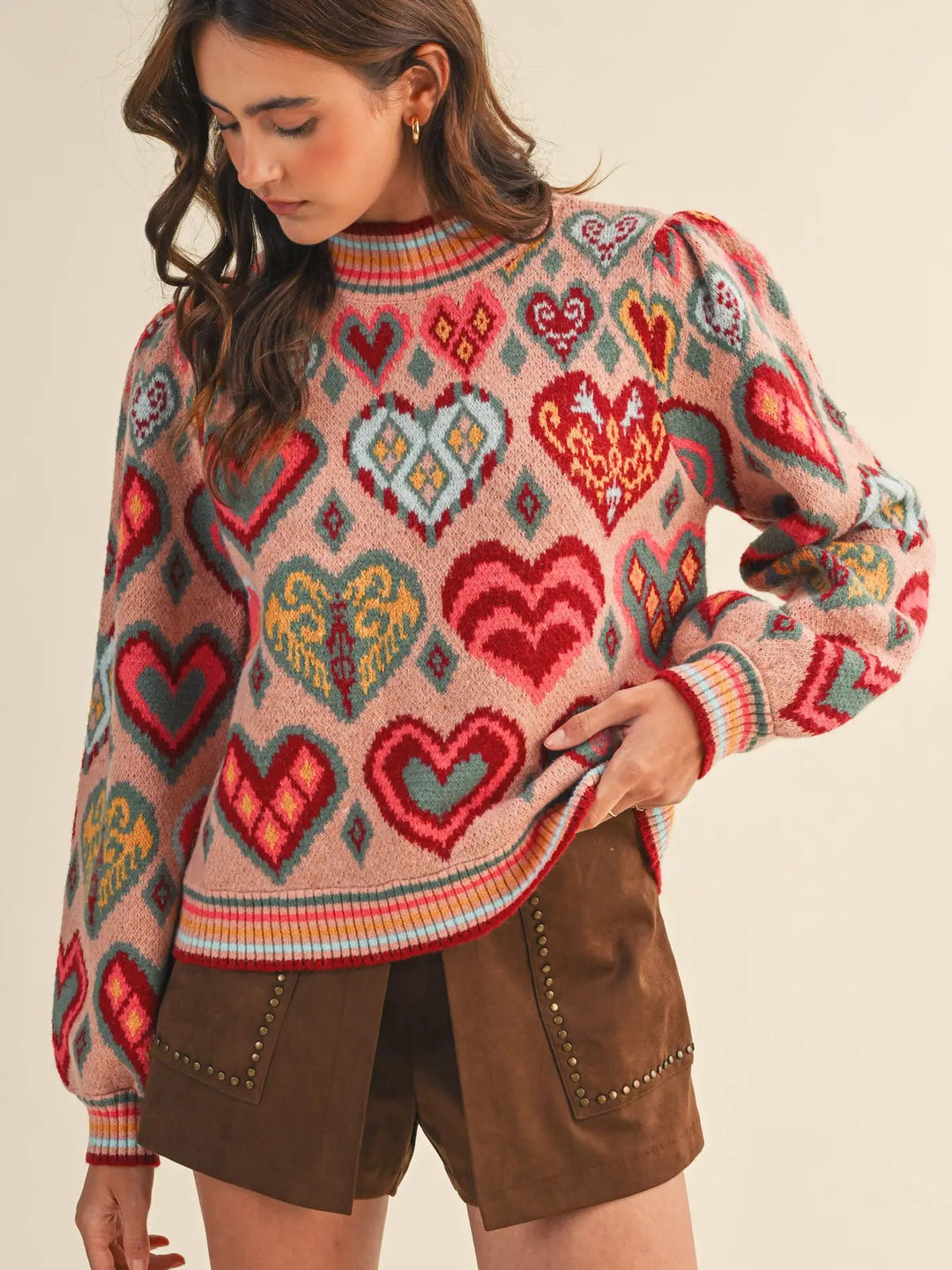 Sweetheart Knit Pullover