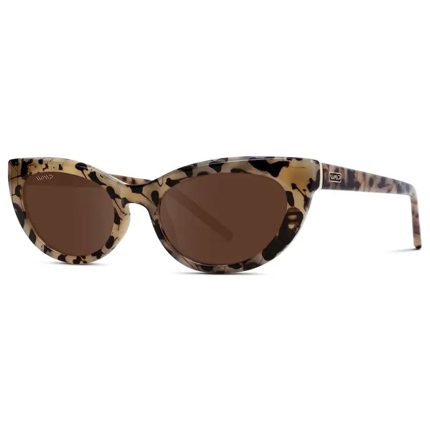 Nadia- Cat Eye Sunglasses in Beige Tortoise
