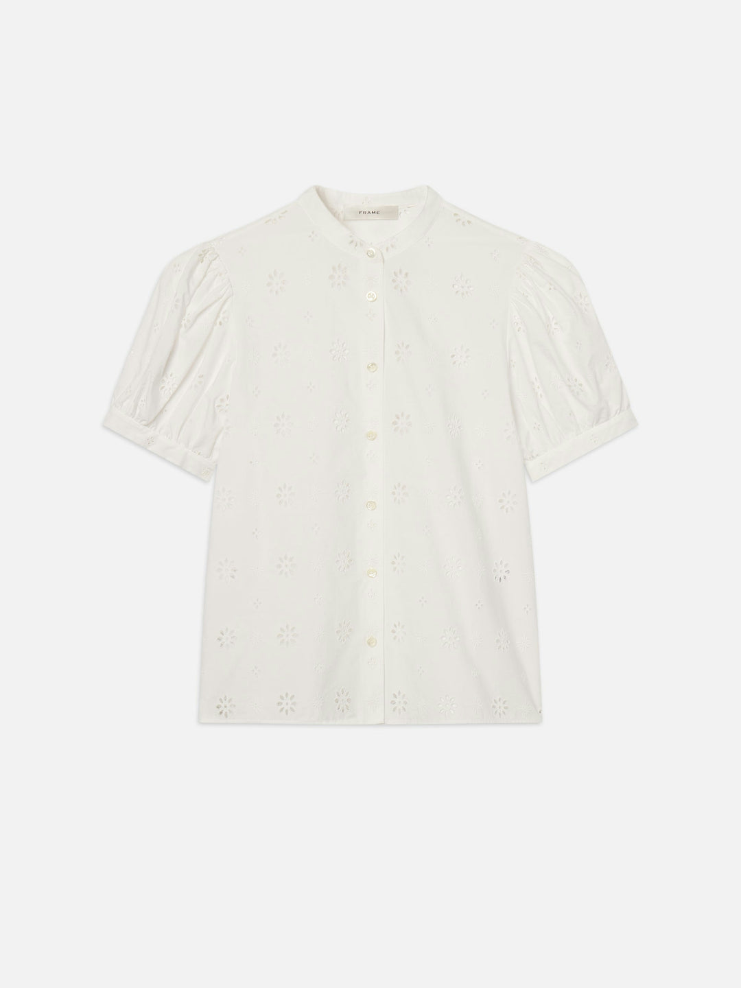 The Eyelet Gathered Top