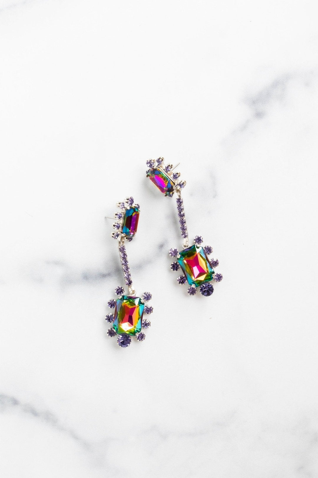 Gaia Earrings in Purple