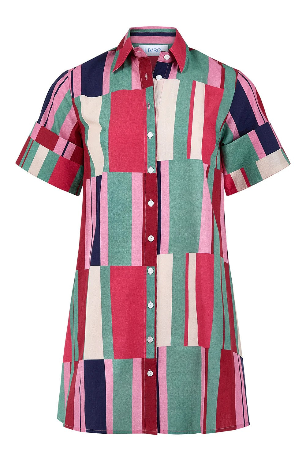 Dock Dress in Woodland Stripes