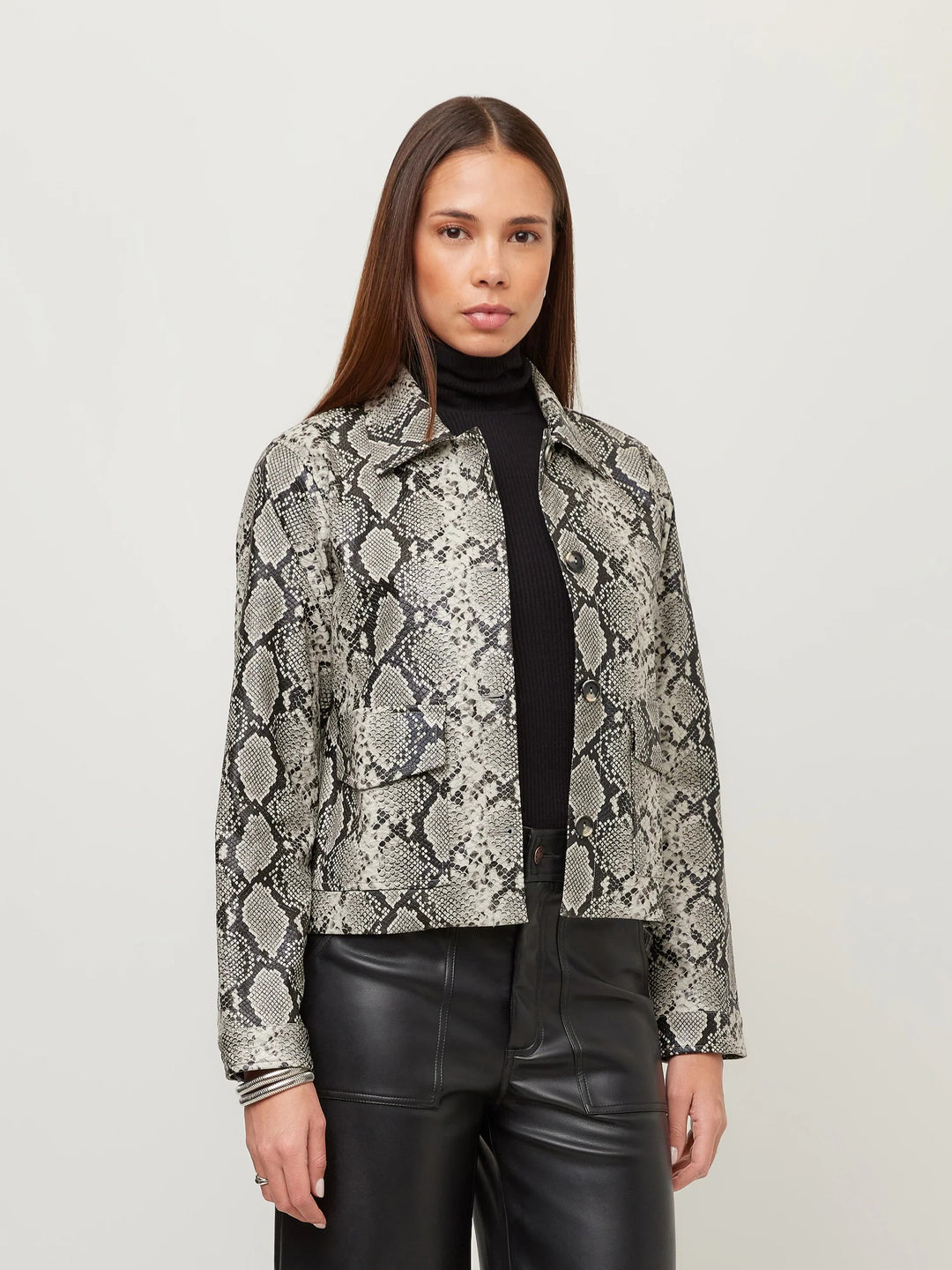 Victoria Faux Leather Jacket