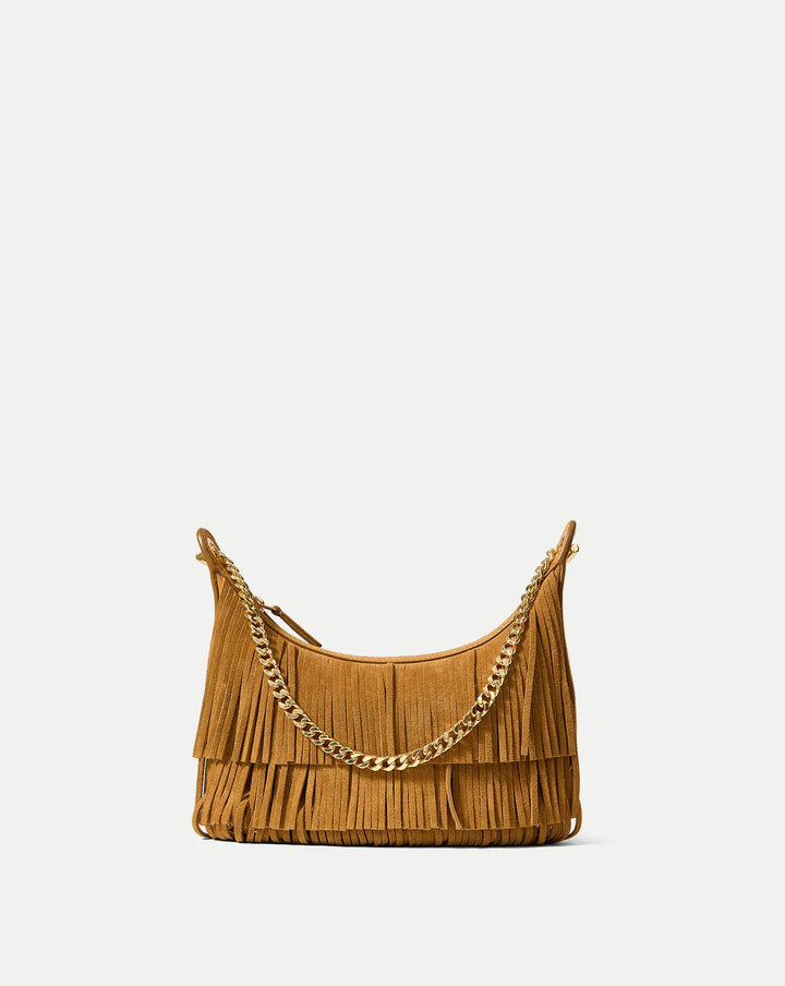 Fringe Fortune Shoulder Bag in Acorn