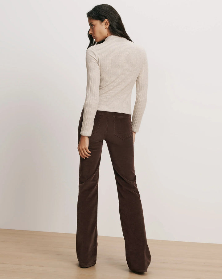 Nadja Mock-Neck Top in Oatmeal
