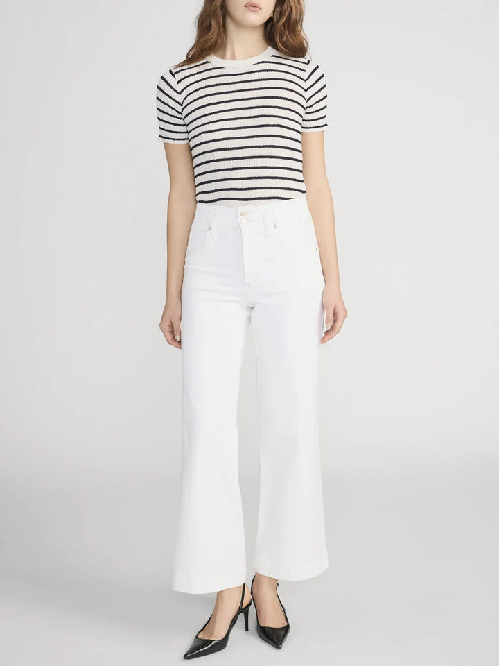 The Seamed Wide Trouser Crop in Au Natural Clean