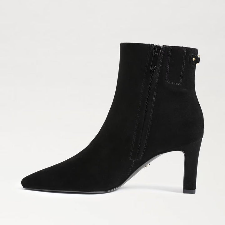 Saige Ankle Bootie in Black Suede