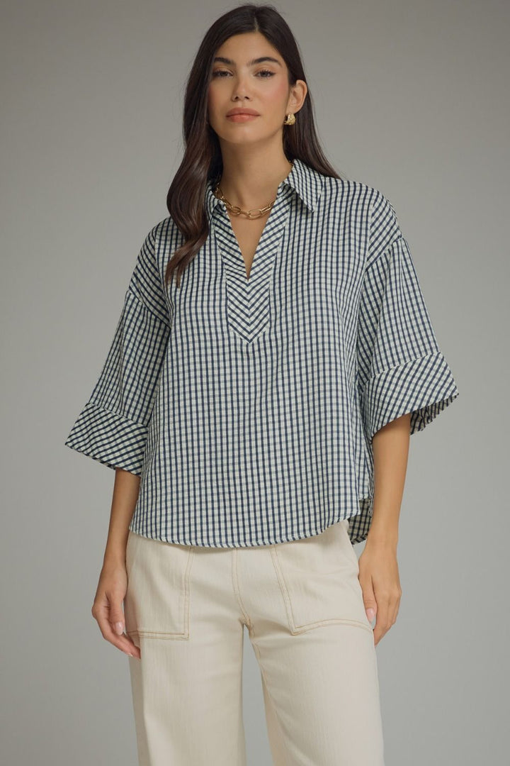 Bluebell Gingham Blouse
