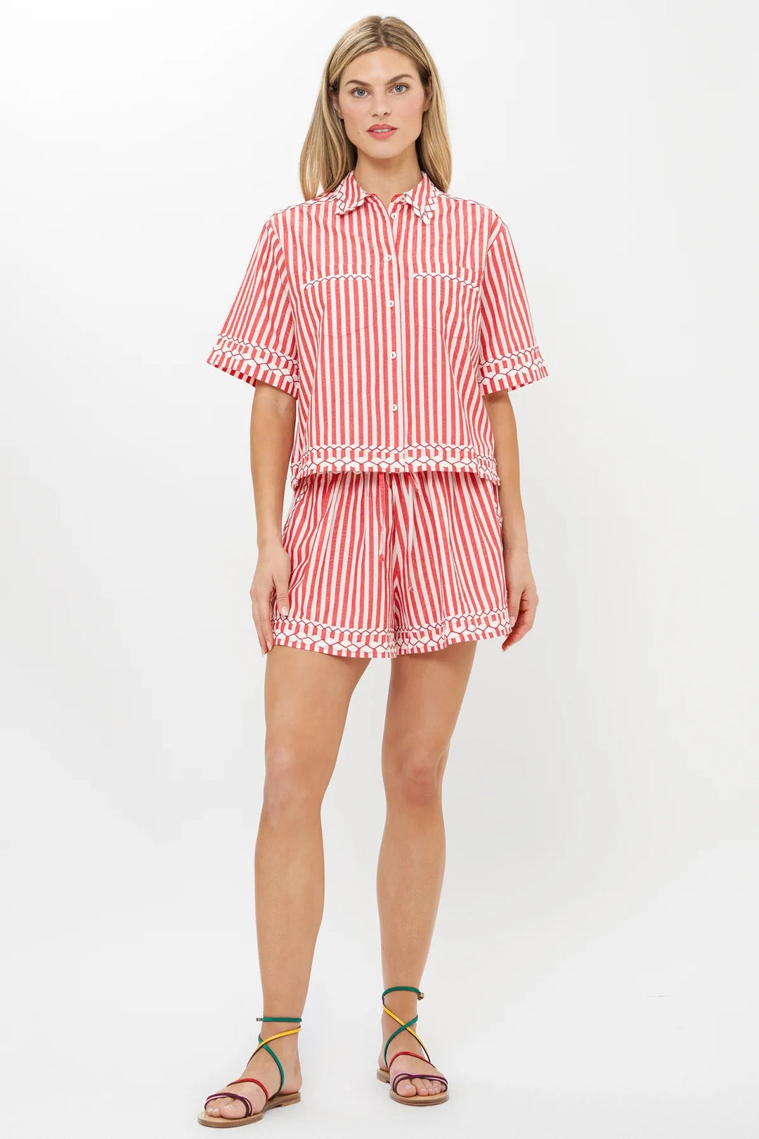 Parker Top in Sconset Red
