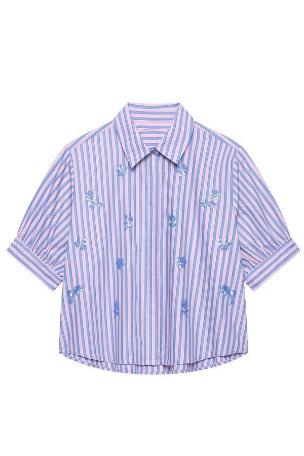 Cotton Candy Sparkle Stripe Top
