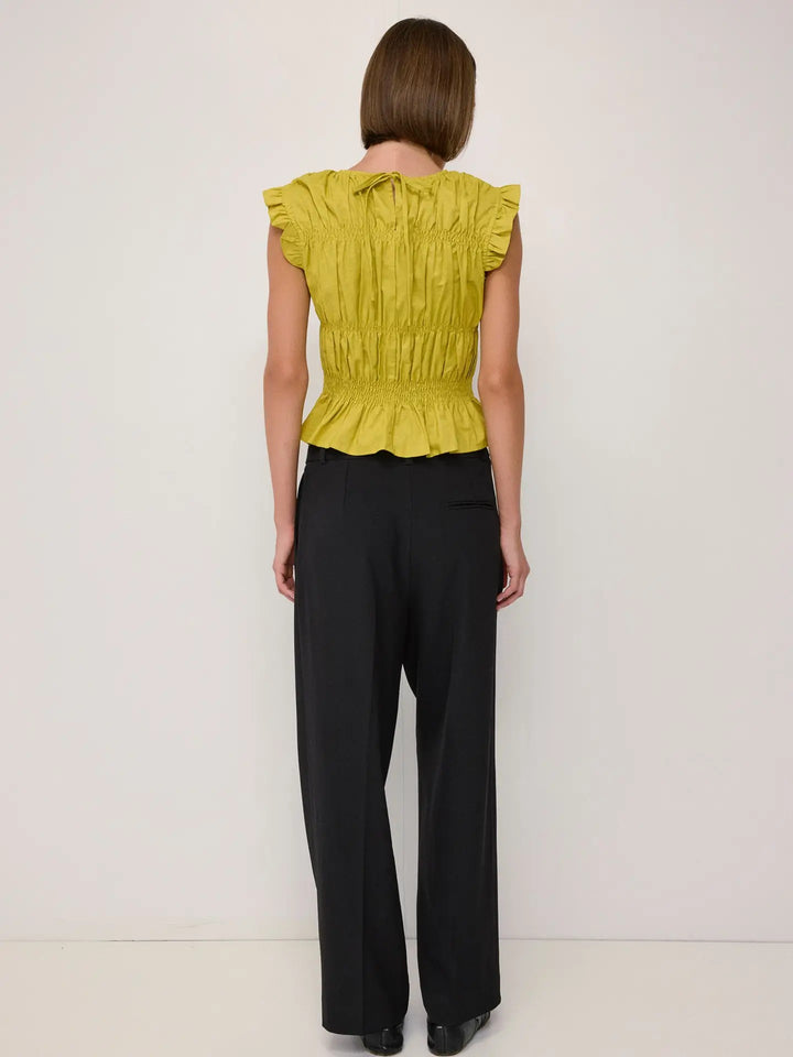 The Eugenie Top | Smocked Ruffle Top