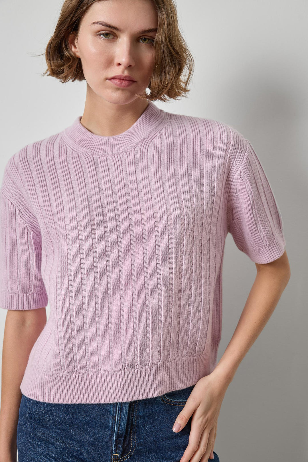 Textured Easy Crewneck Sweater