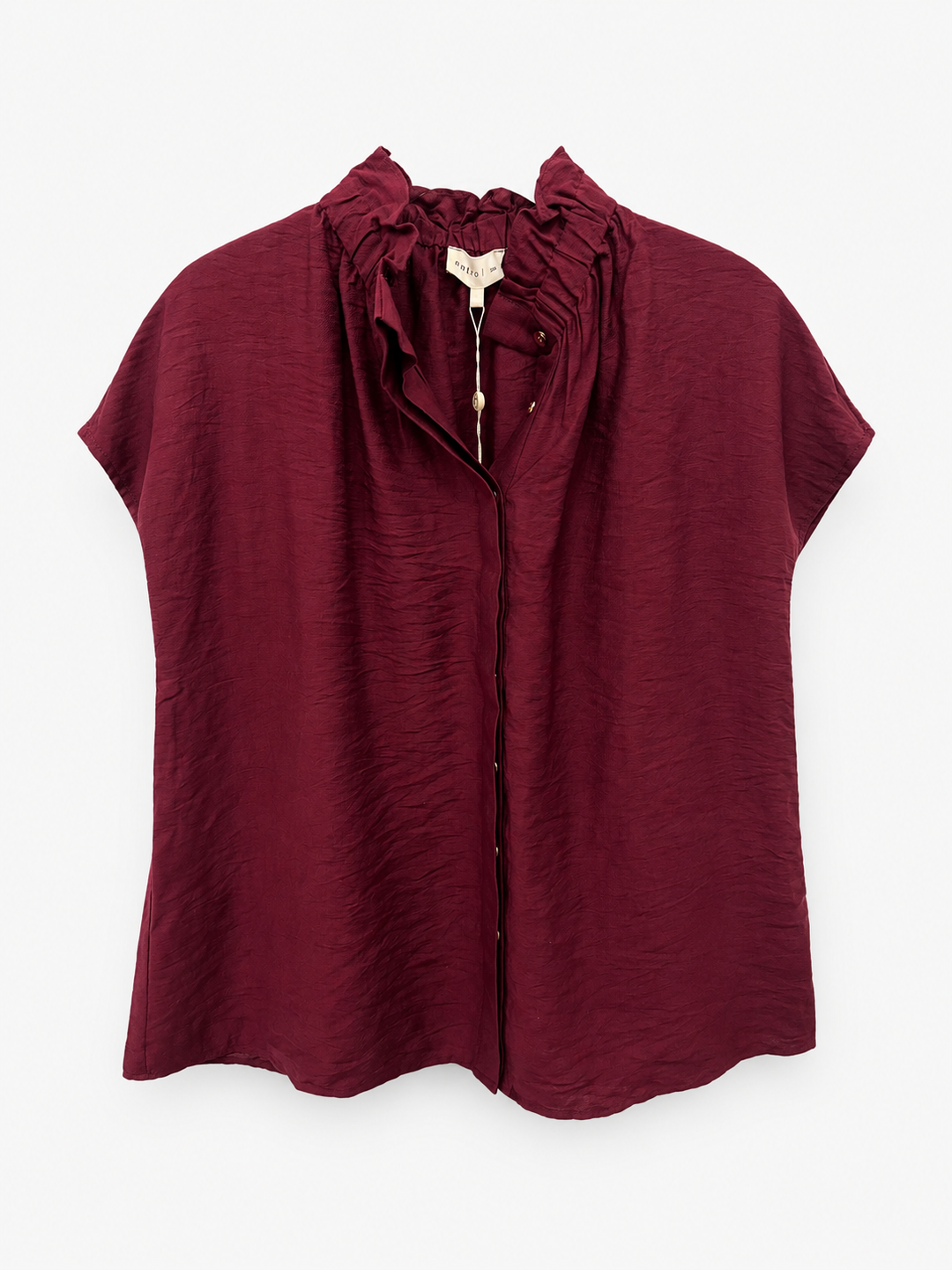 Cap Sleeve Top in Wine