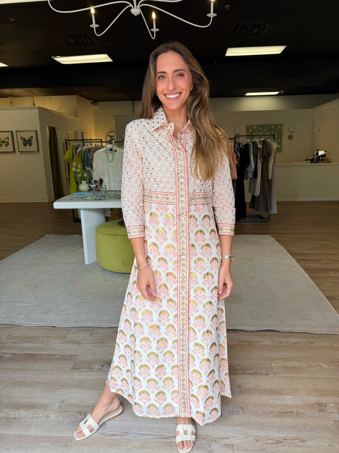 Shirt Dress Maxi in Arbor