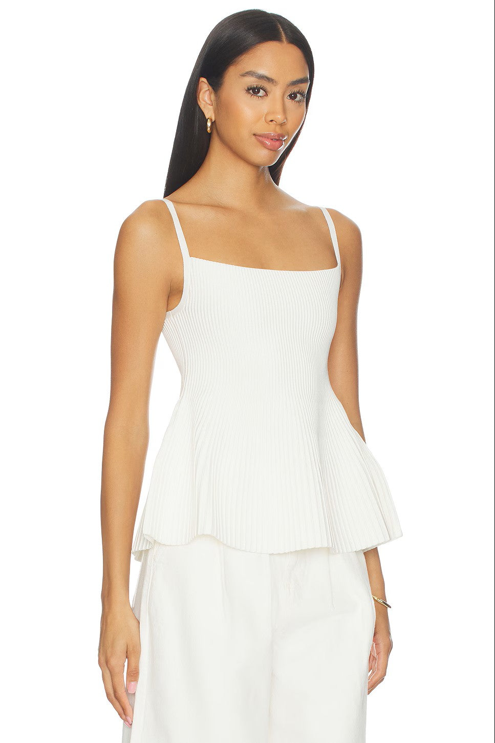 DL Peplum Tank Instasculpt™ Rib