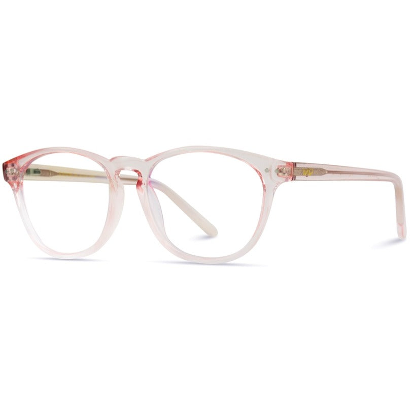 Round Blue Light Reading Glasses (+1.75) in Pink