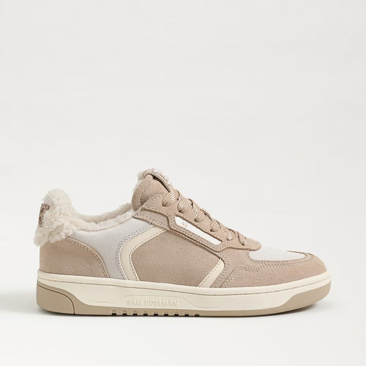 Harper Cozy Sneaker in  Oat/Naturemist Suede