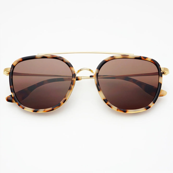 Weston Sunglasses in Milky Tortoise/Brown