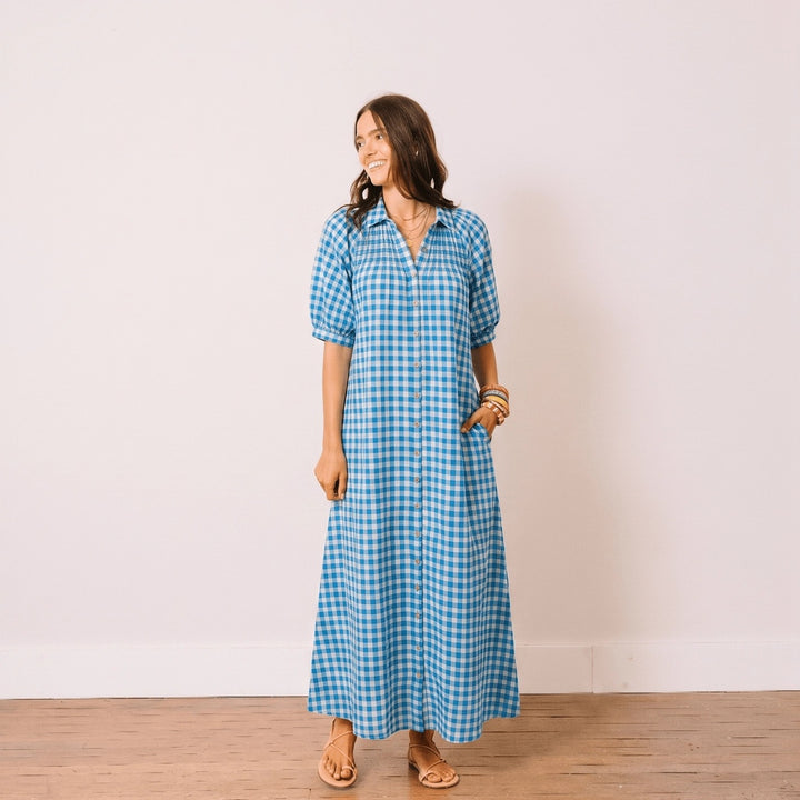 Blue Bay Gingham Oasis Dress