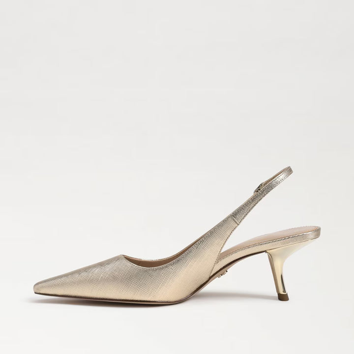 Bianka Slingback Pump in Gold Leaf