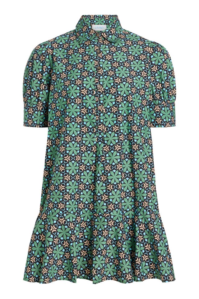 Liv Dress in Slate Mosaic