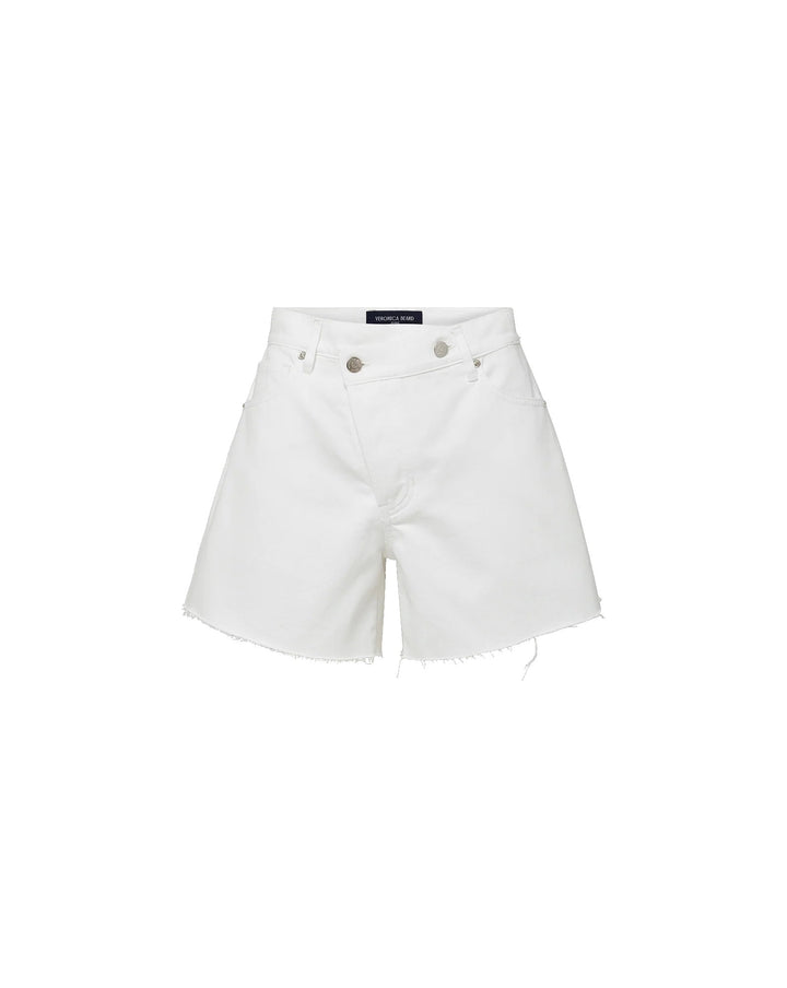 Ellis Crossover-Waistband Denim Short
