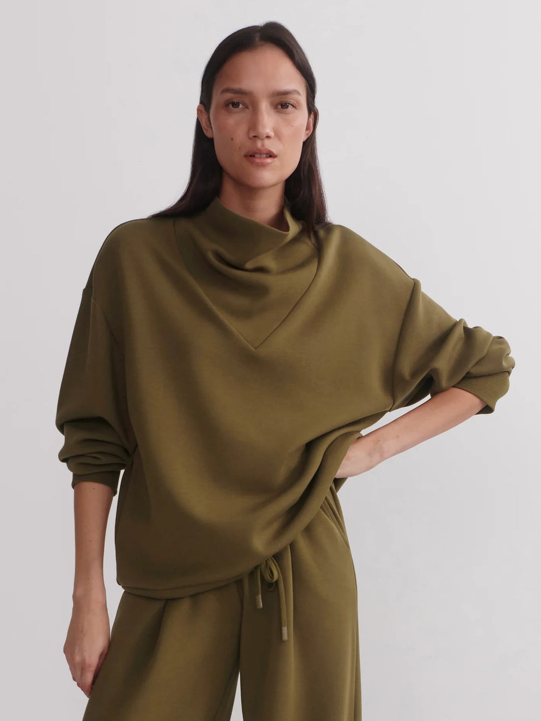 Betsy Sweat in Military Olive