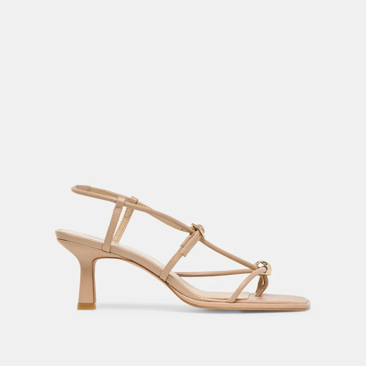 Mylee Heels- Light Tan Leather