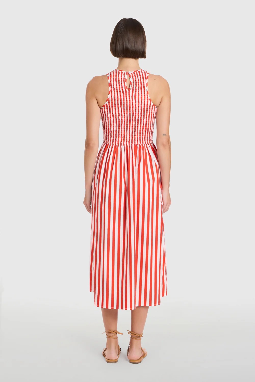 Stroll Dress I Red Stripes
