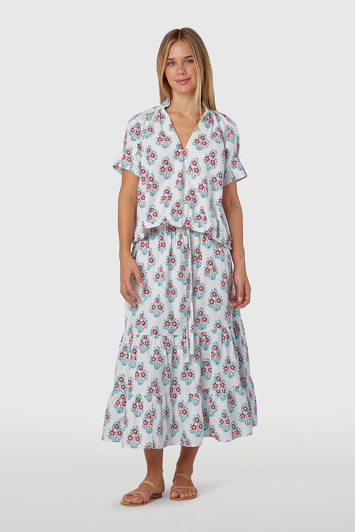 Merritt Top in Liberty Stamp