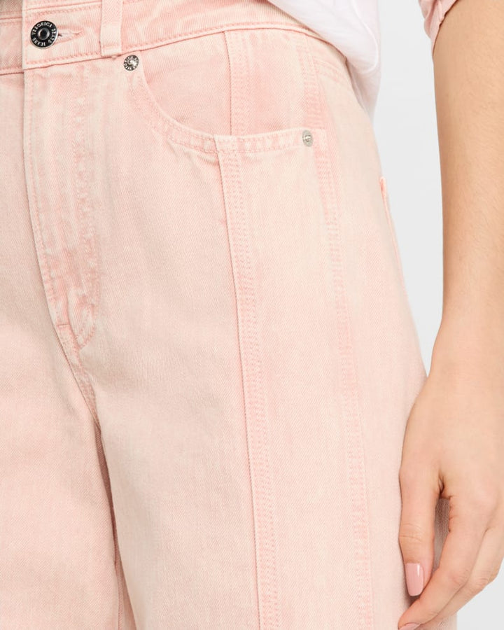 Taylor Cropped High Rise in Pink