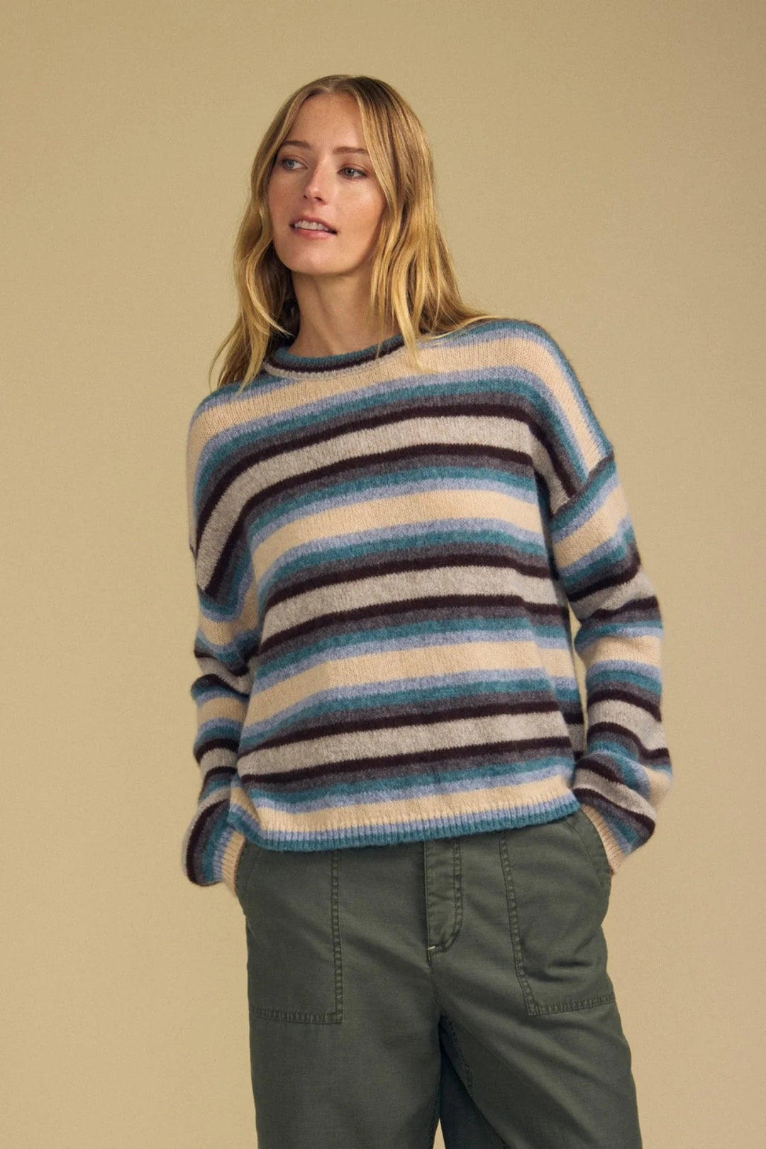 Mae Wool Cashmere Sweater in Multi