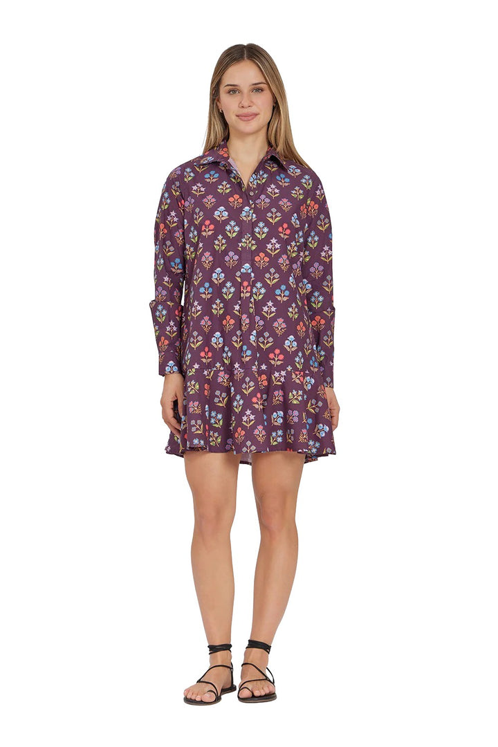 Polly Dress in Holiday Flowers