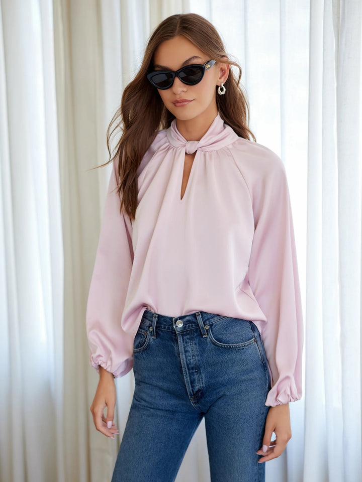 Alana Keyhole Top in Pink