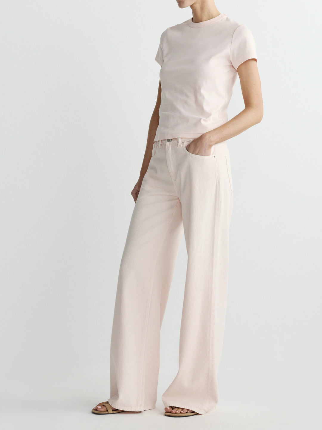 Alex Baggy Wide Leg Vintage in Ballet Pink