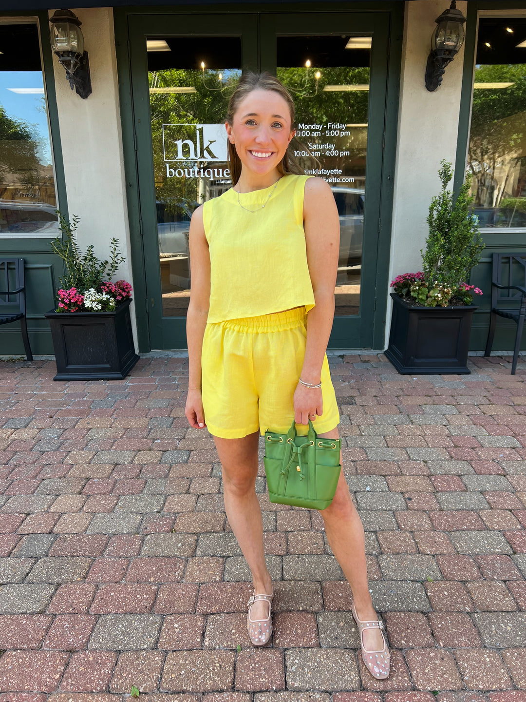 Crop Top in Citron