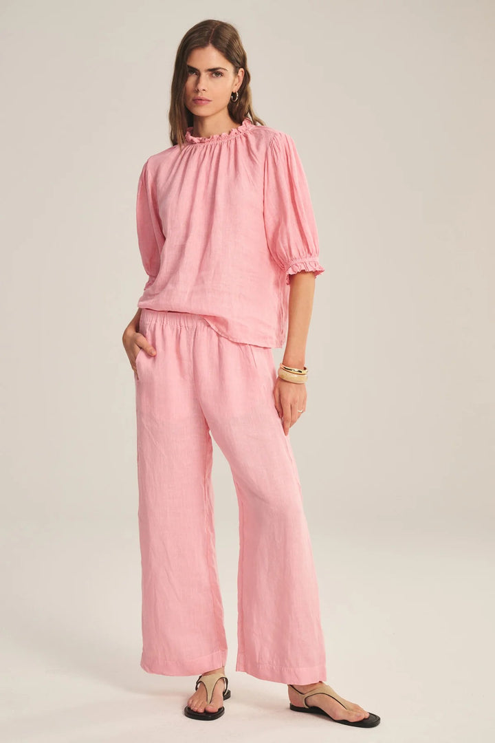 Lola Pull-On Linen Pant