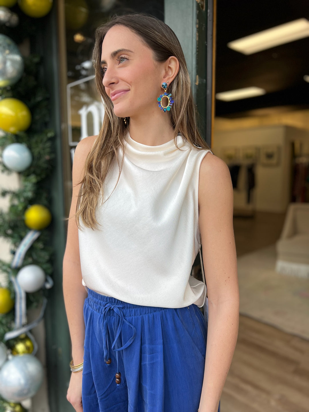Phoebe Drape Halter Top
