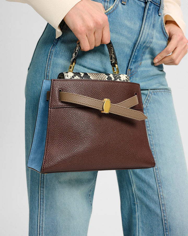 Dash Top-Handle Bag in Dark Raisin Multi