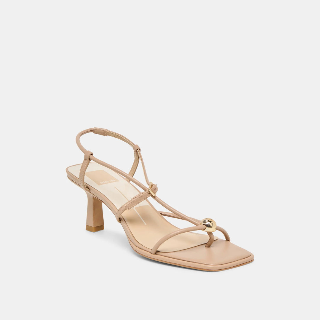 Mylee Heels- Light Tan Leather