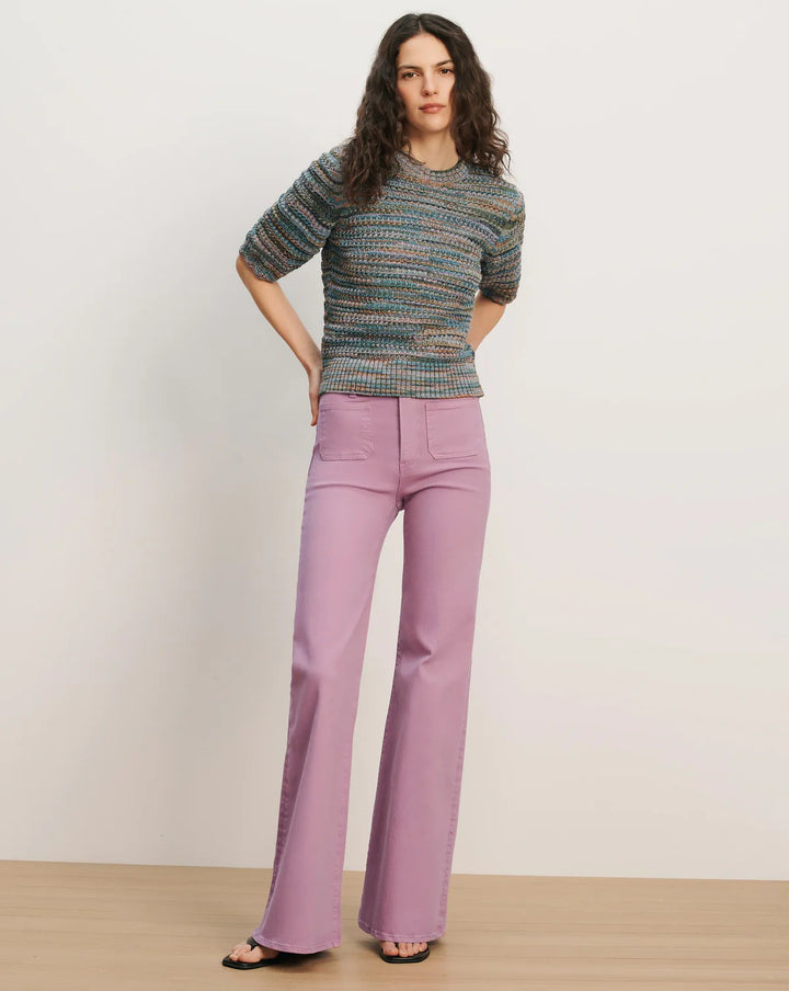 Joplin Patch-Pocket Flare Jean in Orchid Haze