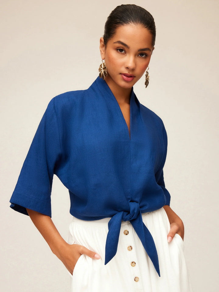 Bernice Tie Front Top