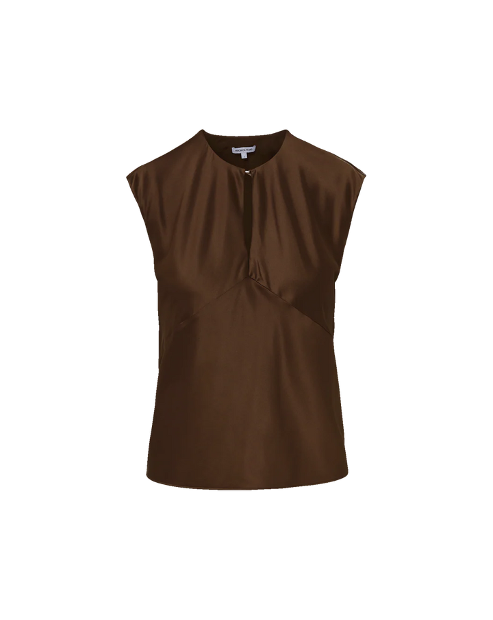Sparrow Silk Blouse in Brown