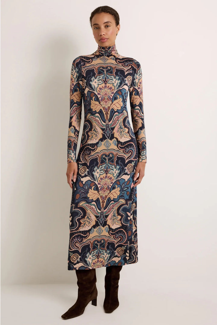 Paxton Dress in Saddle