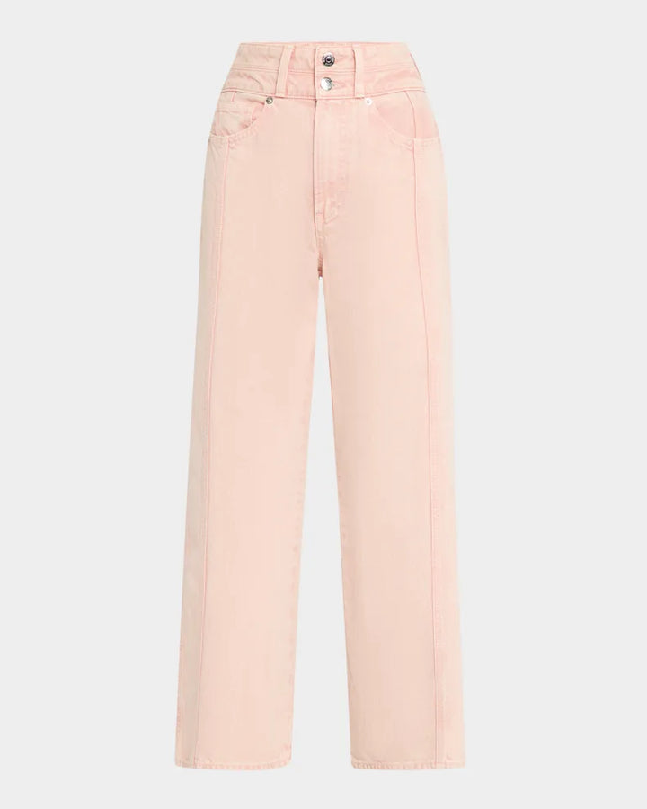 Taylor Cropped High Rise in Pink