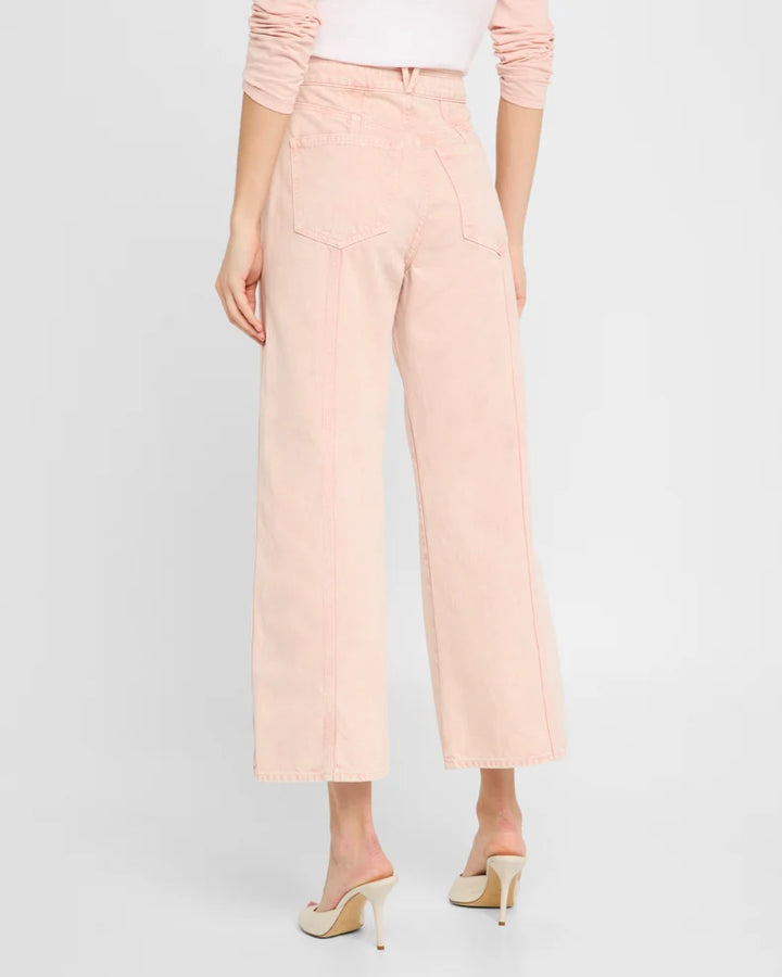 Taylor Cropped High Rise in Pink