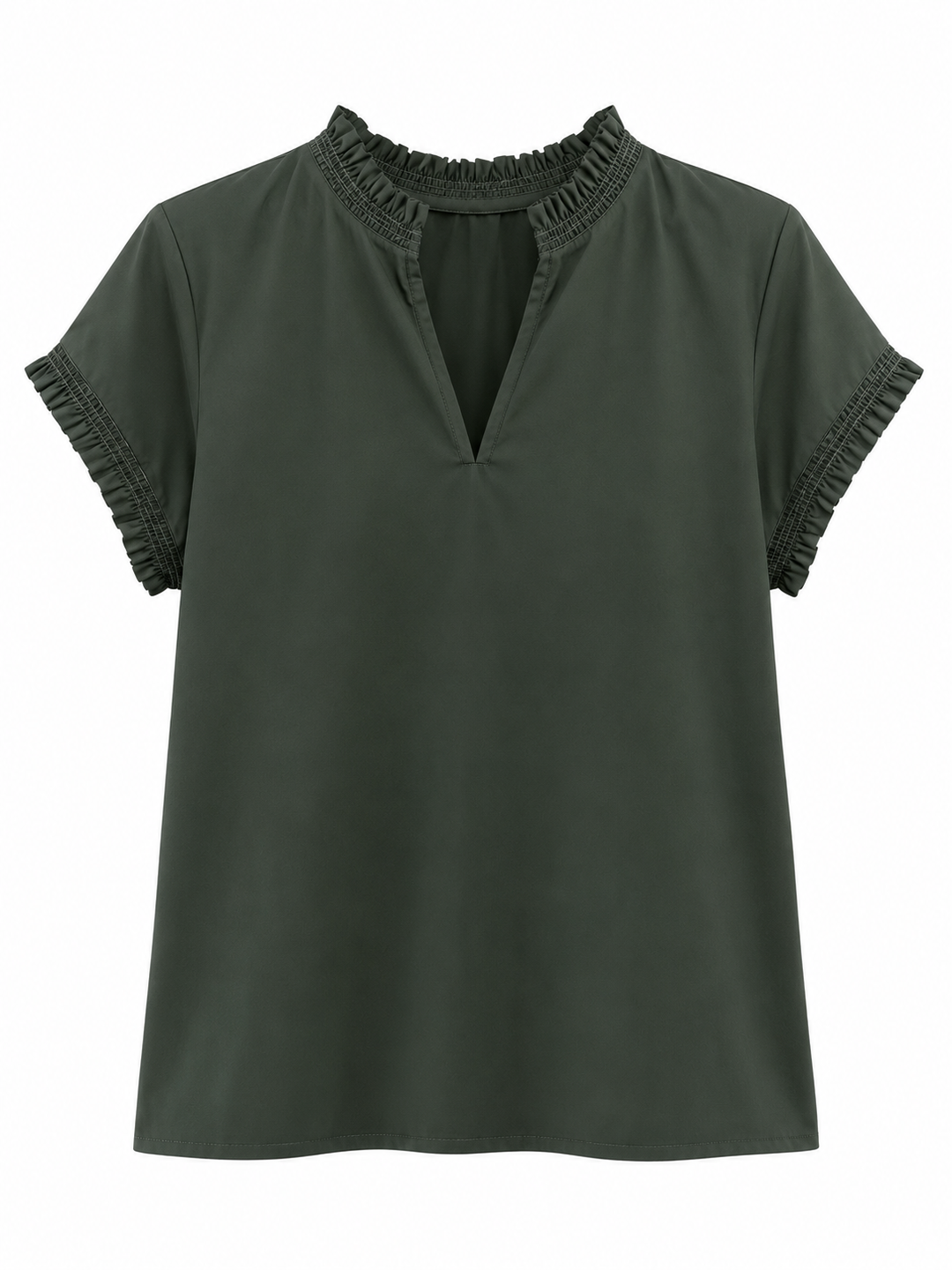 Lynnie Blouse- Olive Poplin