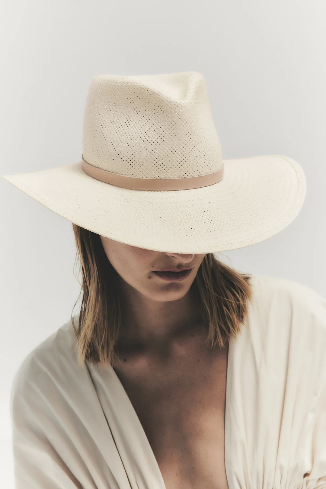 Sherman Packable Fedora in Natural